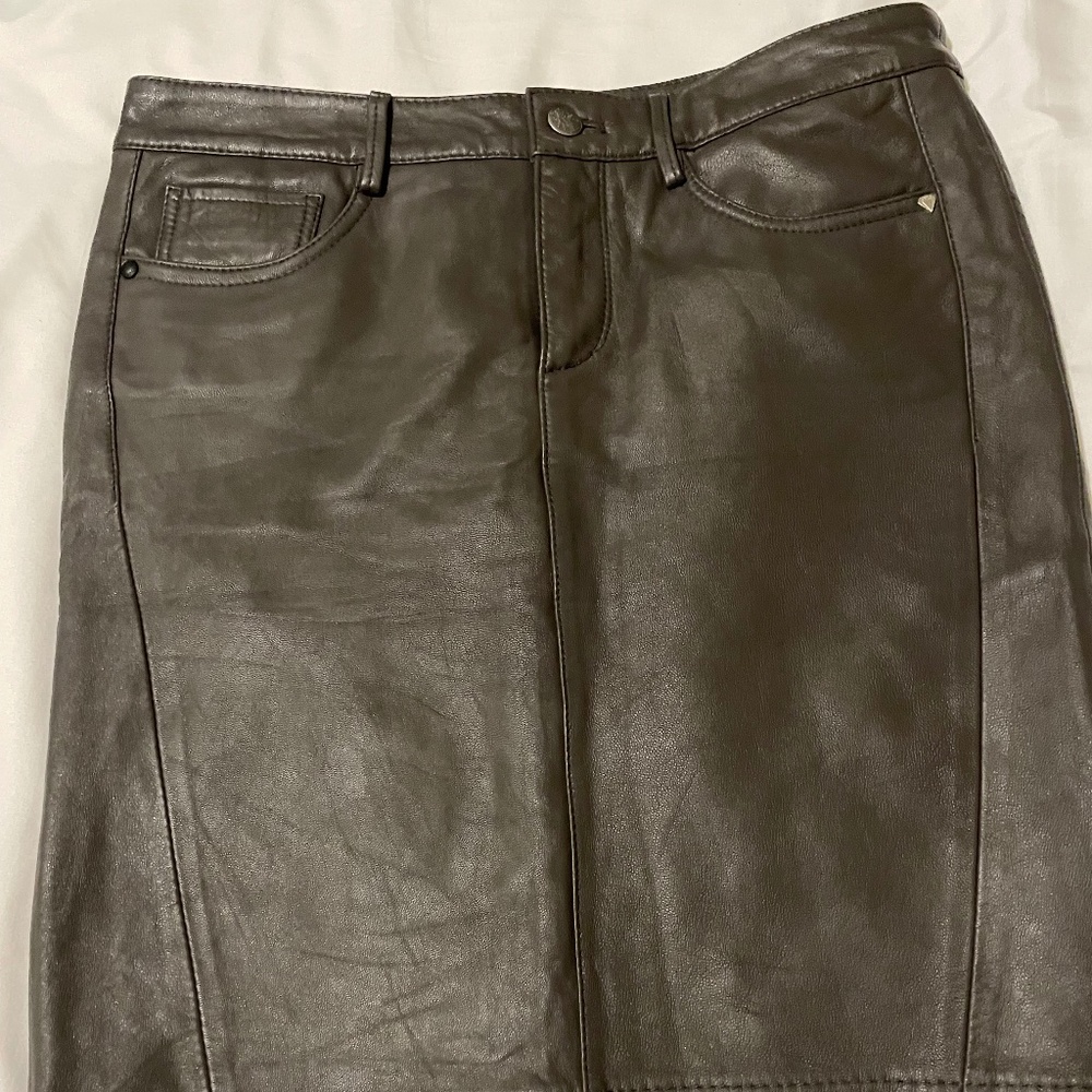 Brown Leather Skirt size 7